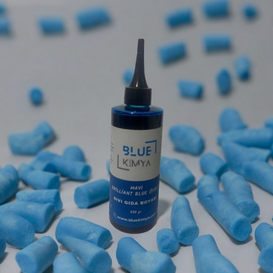 Sıvı Brilliant Blue (E133) - Su bazlı Likit Gıda Boyası Mavi Sıvı Brilliant Blue (E133) - Su bazlı Likit Gıda Boyası Mavi