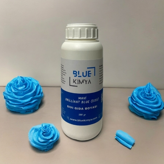 Sıvı Brilliant Blue (E133) - Su bazlı Likit Gıda Boyası Mavi Sıvı Brilliant Blue (E133) - Su bazlı Likit Gıda Boyası Mavi