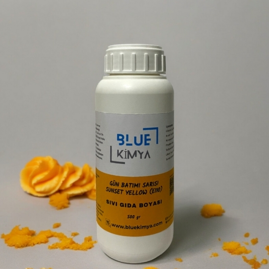 Sıvı Sunset Yellow (E110) - Su bazlı Likit Gıda Boyası Gün Batımı Sarısı